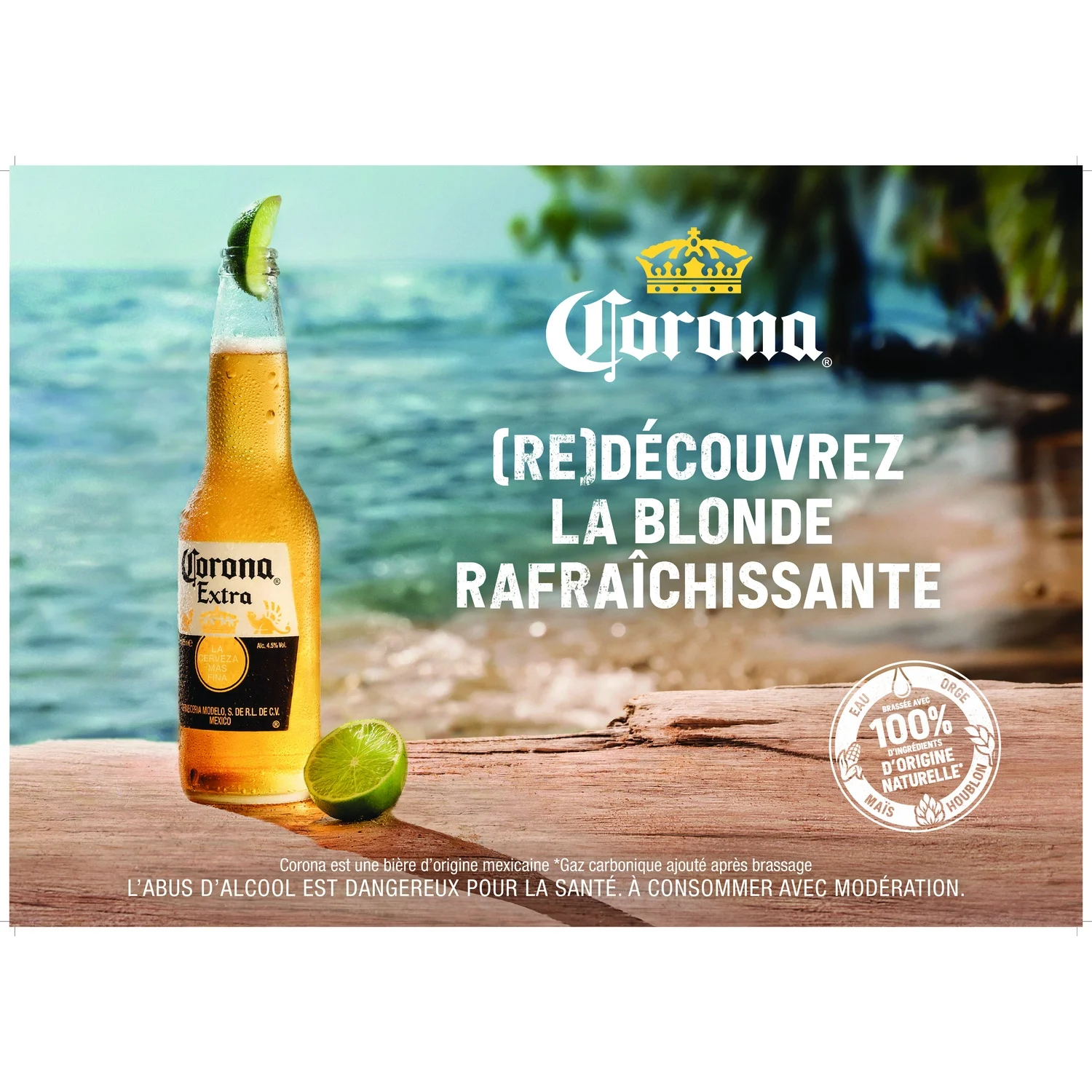 bière blonde 4,5% corona le pack de bouteilles6x33cl bière blonde 4,5% corona le pack de bouteilles6x33cl
