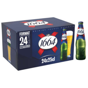 1664 bière blonde bouteilles le pack 24x25cl