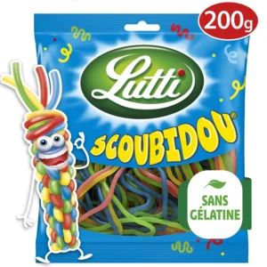 bonbons scoubidou aux fruits lutti le sachet de 200g