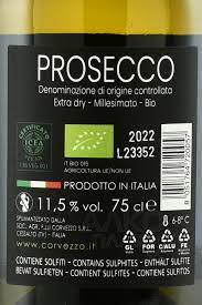 prosecco bio zimor 75cl