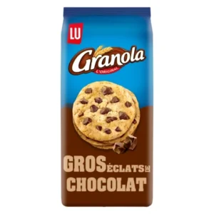 cookies aux gros éclats de chocolat granola lu le paquet de 184 g