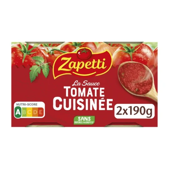 sauce tomate zapetti les 2 boites de 190 g sauce tomate zapetti les 2 boites de 190 g