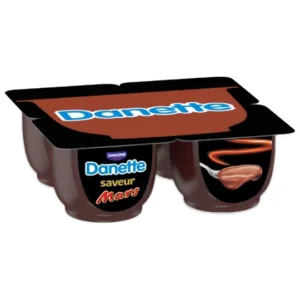 crème dessert saveurs mars danette : les 4 pots de 115g