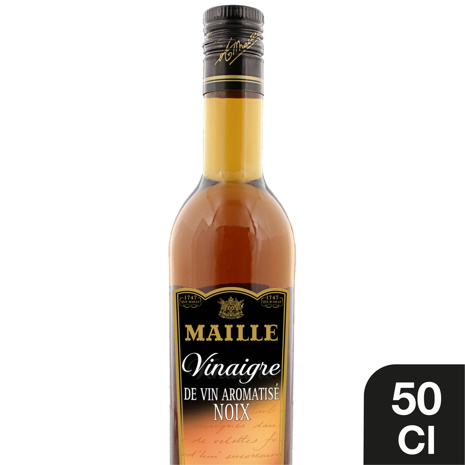 vinaigre de vin blanc aromatisé noix maille la bouteille de 50cl vinaigre de vin blanc aromatisé noix maille la bouteille de 50cl