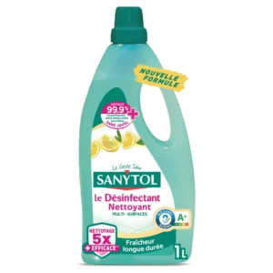 nettoyant ménager désinfectant citron sanytol le bidon de 1l