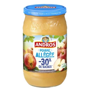 compote pommes allégée andros 730g
