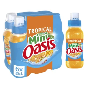 boisson aux fruits tropical oasis le pack de 6 bouteilles de 25cl