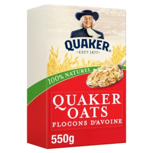 céréales flocons d'avoine quaker : la boîte de 550g
