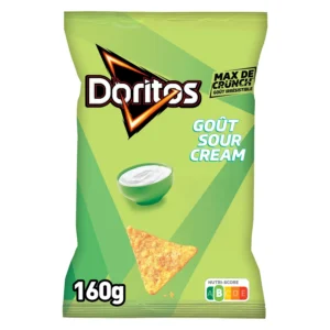 chips tortilla goût crème aigre doritos le sachet de 160g