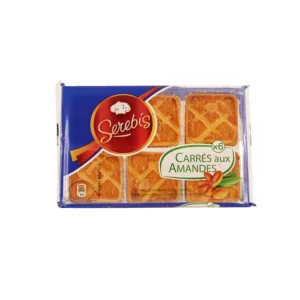 gâteau carrés amandes serebis