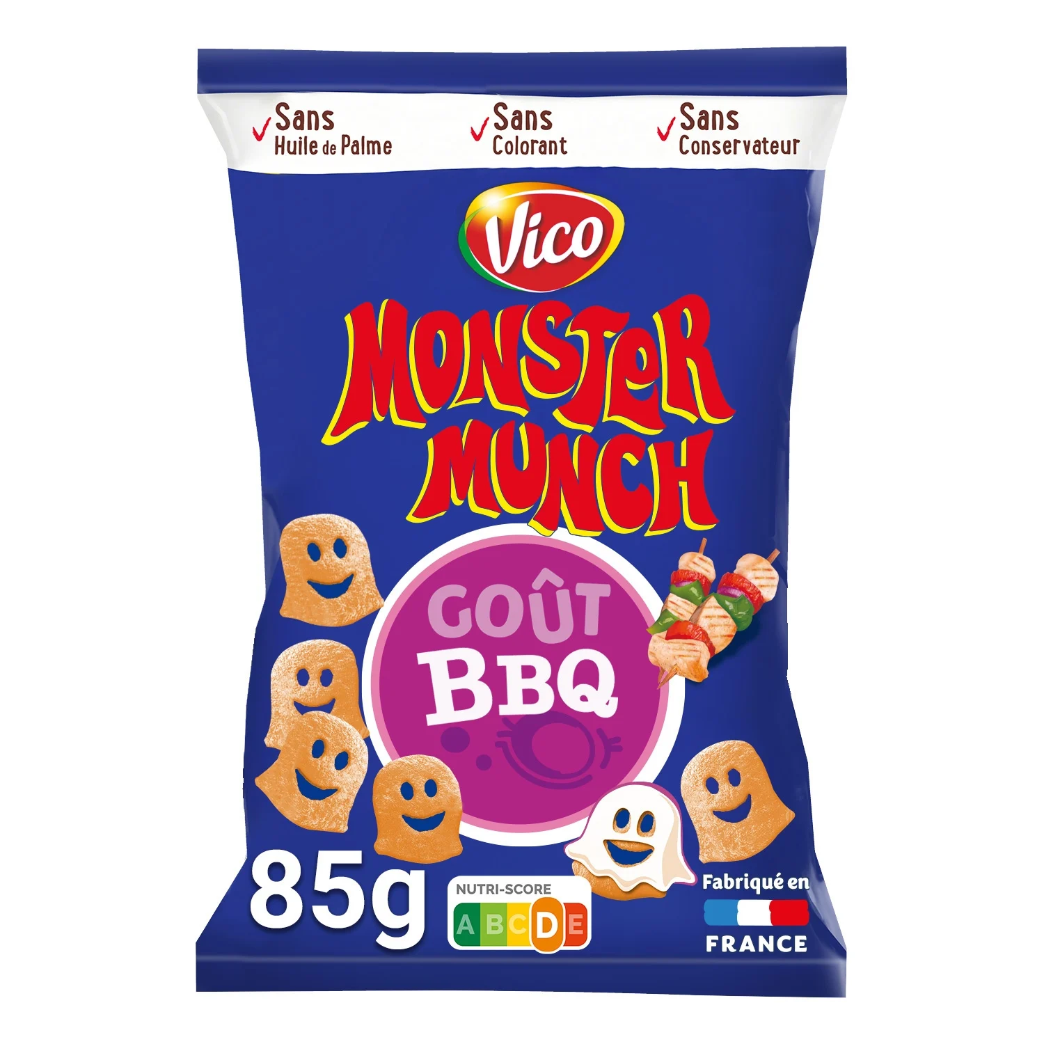 biscuits apéritifs goût barbecue monster munch le sachet de 85g biscuits apéritifs goût barbecue monster munch le sachet de 85g