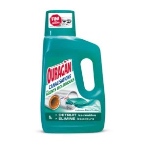 nettoyant canalisations aux agents biologiques mentholée ouragan le bidon de 1l