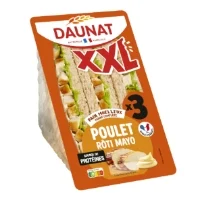 sandwichs poulet rôti mayo daunat : la barquette de 3 230 g