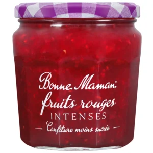 confiture fruits rouges intense bonne maman le pot de 335g