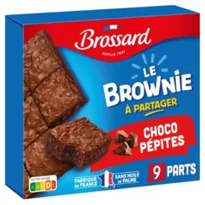 brownie chocolat pépites brossard la boite de 285 g