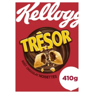 céréales trésor chocolat noisettes kellogg's le paquet de 410g
