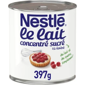 lait concentré sucré nestle la boite de 397 g