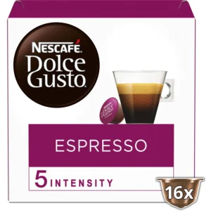 café capsules espresso intensité 5 nescafe dolce gusto la boite de 16 capsules