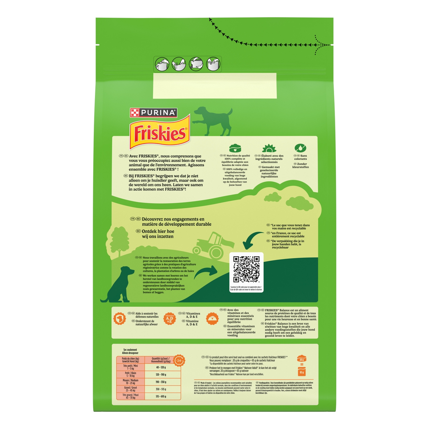 croquettes pour chien poulet légumes balance friskies la boite de 3kg croquettes pour chien poulet légumes balance friskies la boite de 3kg