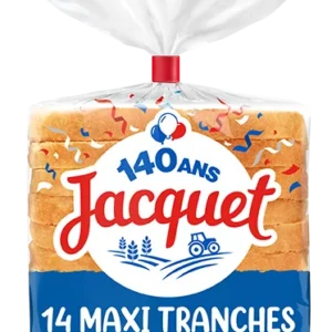 pain de mie sans sucre ajouté maxi tranches | pains jacquet