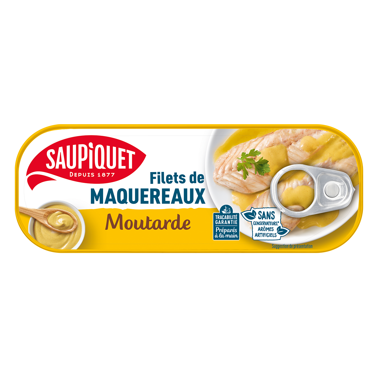 filets de maquereaux moutarde saupiquet la boite de 169g filets de maquereaux moutarde saupiquet la boite de 169g