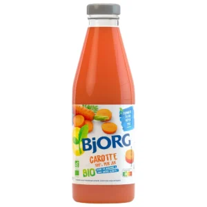 bjorg jus de carottes bio sans sucre ajouté, 75cl