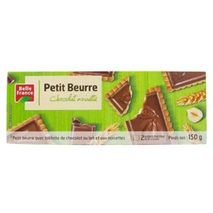 petit beurre chocolat noisette 150 g belle france
