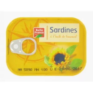sardines à l'huile de tournesol 135g belle france