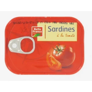 sardine tomate la boite de 135g belle france