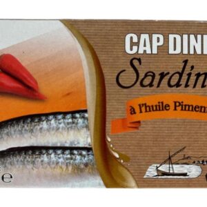 cap dinec sardines a l'huile pimentée 125g