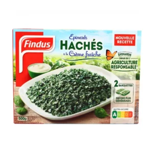findus epinards hachés à la crème, 500g