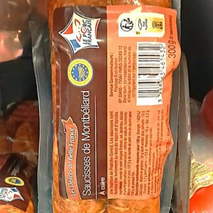 saucisses de montbéliard à cuire – belle france – 300 g