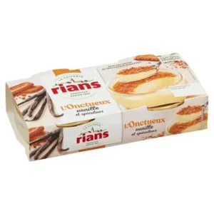 l'onctueux vanille et spéculoos 2 x 90 g