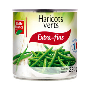 1/2 haricots verts extra fins (belle france, 220g)