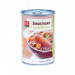 saucisses lentilles 420g belle france
