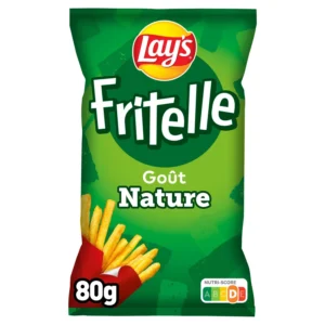 biscuits apéritifs saveur nature lay's fritelle le sachet de 80g