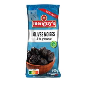 olives noires à la grecque menguy's 200g