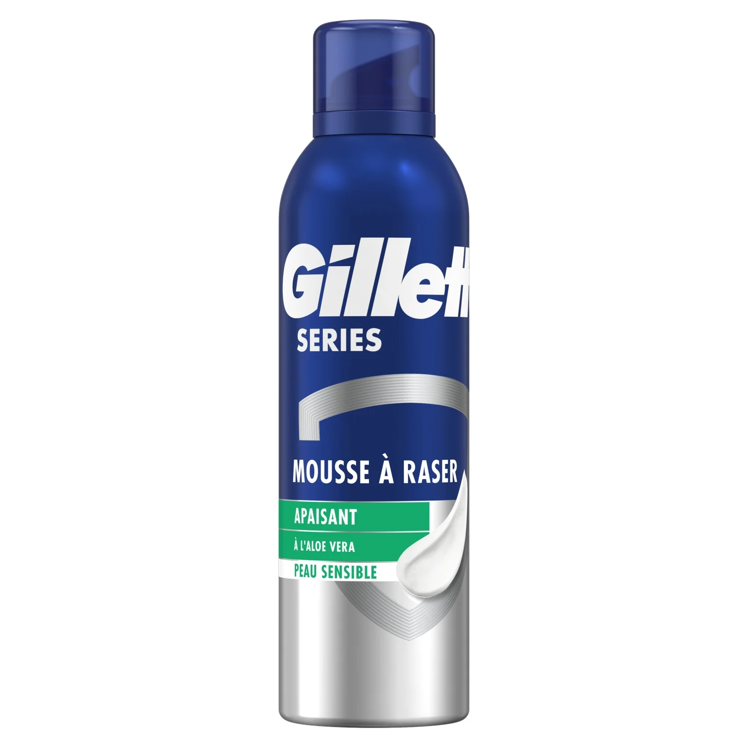 mousse à raser peau sensible pour homme apaisant aloe vera series gillette le flacon de 250ml mousse à raser peau sensible pour homme apaisant aloe vera series gillette le flacon de 250ml