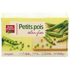 petits pois extra fins 450g surgeles belle franc