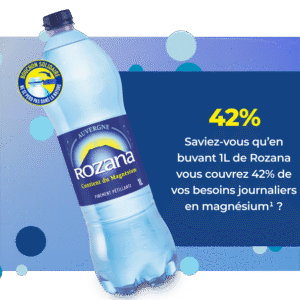 eau minérale naturelle gazeuse rozana 1l