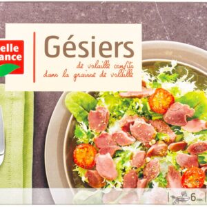 belle france gésiers de volaille confits dans la graisse de canard 300g