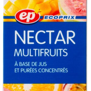 ecoprix nectar multifruits à base de jus et purées de fruits concentrés 1l