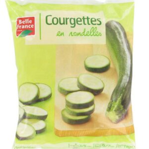 belle france courgettes en rondelles 1kg surgelée belle france