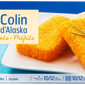 belle france filets de colin d'alaska panés 400g