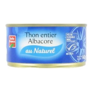 thon entier albacore naturel msc belle france boite 133g