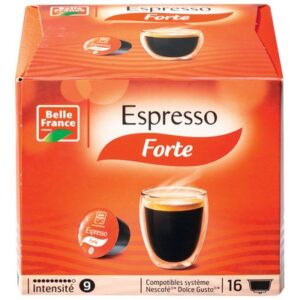 espresso forte 16 capsules belle france