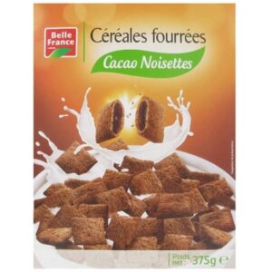 cereales fourees cacao noisettes 375g. bf