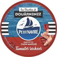 emietté de thon le mariné tomates séchées | petit navire la boite de 110g
