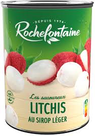 litchis au sirop léger rochefontaine 565g