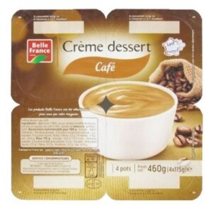 crème dessert café x4 belle france 460g